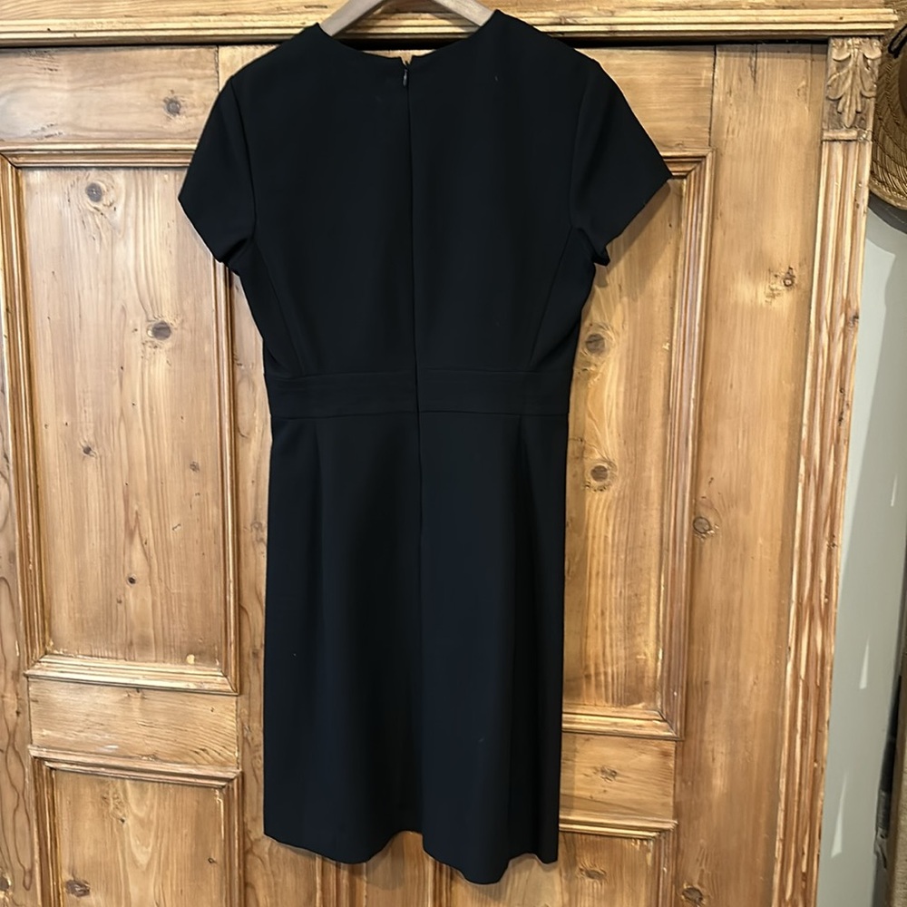 Paco Rabanne Black Short-Sleeve A-Line Dress View 5
